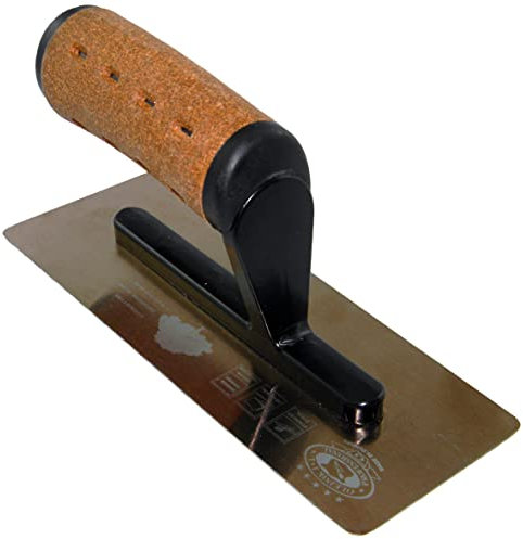 Venezianische Glättekelle Edelstahl Trapezform 90/110mm Korkgriff Putzkelle 240mm Glanzputz Stucco CT524