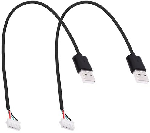 YARCHONN USB A to XH2.54 4Pin Motherboard Connector Converting Cable Small 4Pin XH2.54 Terminal to USB 2.0 Type A Adapter Extension Cable Wire for USB Repaire DIY Replacement -30CM * 2pcs (USB A Male)