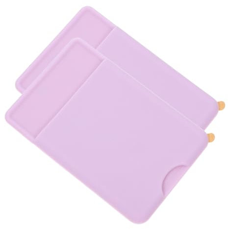 NUOBESTY 2 Pezzi Adesivo per Smartphone Portacarte Silicone Facile Installare e All Umidità per