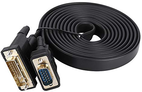 RASTKY DVI-omvandlare 1080p DVI 24+1 Hane Till VGA Male Adapter Converter Cable, High-Speed