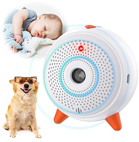 Bubbacare Antiladridos, Ultrasonidos Ahuyentador de Perros Dispositivo, Automático Antiladridos para Perros, Recargable e Impermeable, Rango de Control de 33 Pies