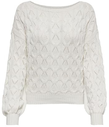 Only Onlbrynn Life Structure L/S Pul KNT Noos Jersey para Mujer, Cloud Dancer, M
