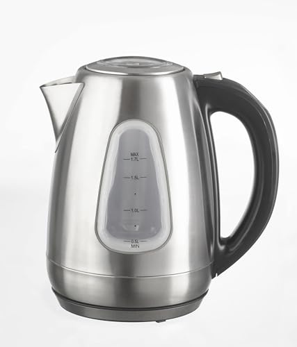 Westfalia Wasserkocher Vario, 1,7 L mit Temperaturwahl, Edelstahl