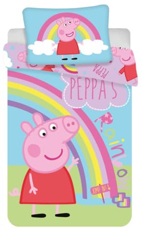 Trendstern Kinder Bettwäsche Set Pig 100 x 135 mit Reißverschluss