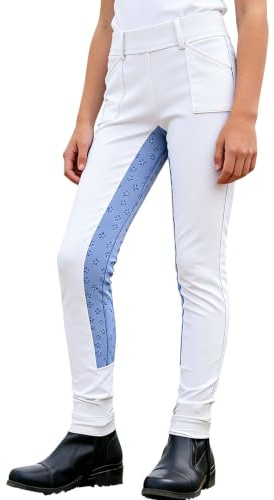 Kaerm Ridtights med fickor, yogabyxor, barn, flickor, ridbyxor, fitness, stallarbete, träning, ridtights, chinobyxor