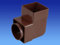 Wavin OSMA 4T862 braun Rohrbogen/elbow - 87.5 deg für 61 mm Fallrohr quadratisch