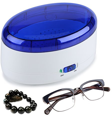 Limpiador ultrasónico, dispositivo de limpieza doméstica para joyas, gafas, pulsera pendientes, limpiador ultrasónico automático portátil