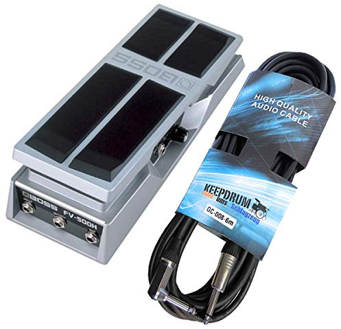 Boss FV-500H volympedal expresspedal + hållare gitarrkabel vinklad 6 m