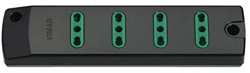 VIMAR FP00404 Presa mobile multipla 2P+T 16 A 250 V, con 4 uscite Bpresa SICURY standard italiano tipo P17/11, fornita senza cavo
