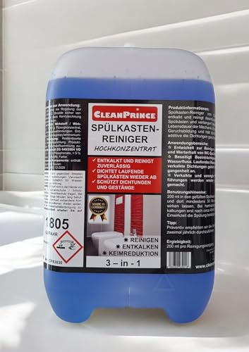 Cisternrengörare, 5 liter, vattentankrengörare, flytande avkalkar cisterner och rengör tillförlitligt