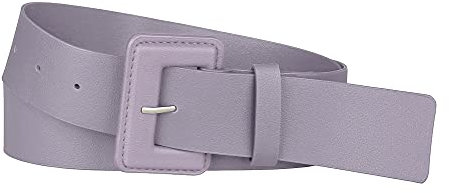 Allegra K Damen Verstellbare Rechteckschnalle Taillengürtel Gürtel für Kleider Lila 71-87cm/27.95-34.25