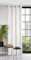 Eurofirany Rideau à œillets en velours avec œillets pour porte de balcon - Aspect velours - Motif ondulé uni - Moelleux - Pour salon, chambre à coucher, salon - 140 x 250 cm - Texture 3D - Blanc - 140