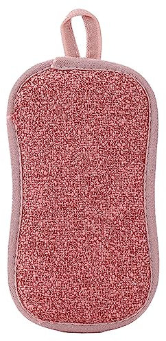 Fonowx 6 pièces éponge à récurer éponges polyvalentes Cuisine Anti-Rayures Lavable sans Odeur Chiffons de Nettoyage éponge à Vaisselle pour Cuisine Salle de, Rouge