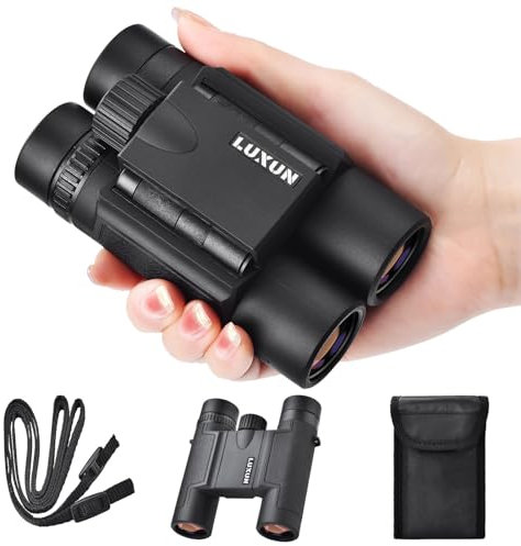 LUXUN 15x25 Fernglas für Erwachsene und Kinder, Klein leicht Binoculars mit FMC-Linse, Mini Kompakt Ferngläser für Reisen, Wandern, Sport- und Naturbeobachtung