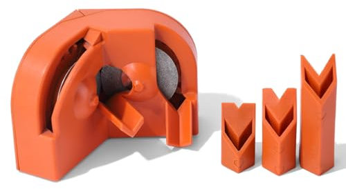 Goshyda Drill Bit Sharpener, Multipurpose Electric, 3 Flutes, Orange, For Hardened Steel Carbide Twist Cobalt