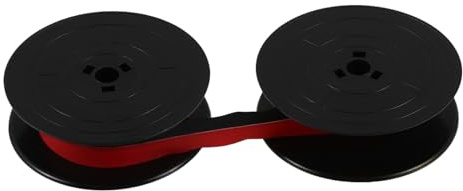 ABOOFAN Cinta para Máquina de Escribir con Doble Manual Compatible con Varias Marcas Tinta Negra y Roja Bicolor Fácil de Reemplazar y Duradera para Escritura Clara y Profesional