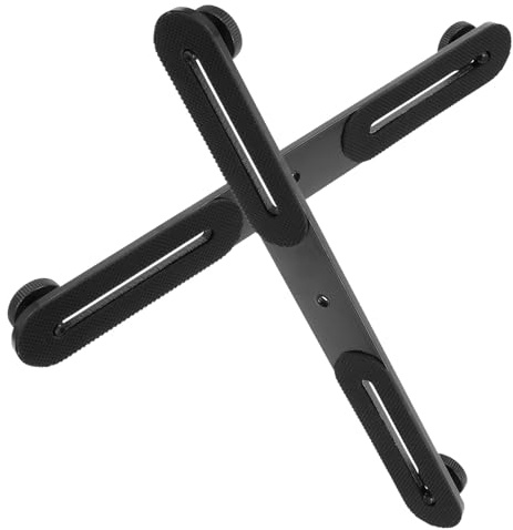 SEWACC Supporto Doppio per Flash e Microfono Barra di Estensione Regolabile in Metallo Antiruggine Kit 2 Pezzi per Accessori Fotocamera e Staffa di Montaggio