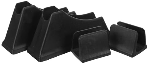 Patins Noir Bureau Chaise 1 pour Anti-basculement Set de Plastique | Antidérapants, Support Anti-tilt, Protection du Sol, pour Salles de Conférence et Lounge de Bureau