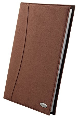 Rexel Soft Touch Livret de présentation en aspect daim A4 36 poches Brun