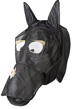 PFIFF 101013 Fliegenmaske Gesichtsmaske mit Motiv für Pferde, Fliegenschutz