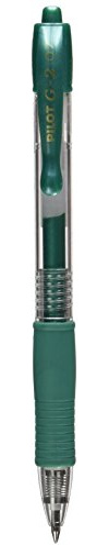 Pilot G207 Retractable Gel Rollerball 0.7 mm Tip (Single Pen) - Metallic Green
