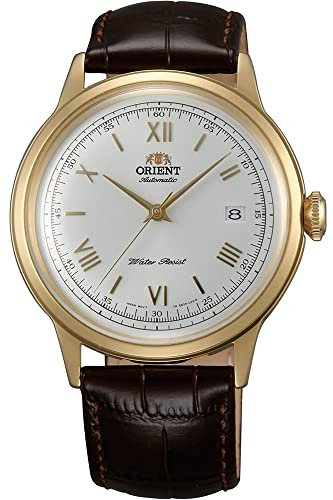 Orient Unisex Erwachsene Analog Automatik Uhr mit Leder Armband FAC00007W0