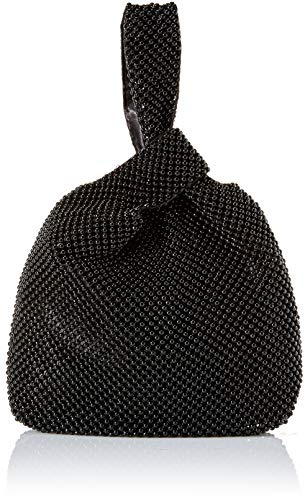 Jessica McClintock Women's Logan Mesh Evening Pouch, Black, One Size