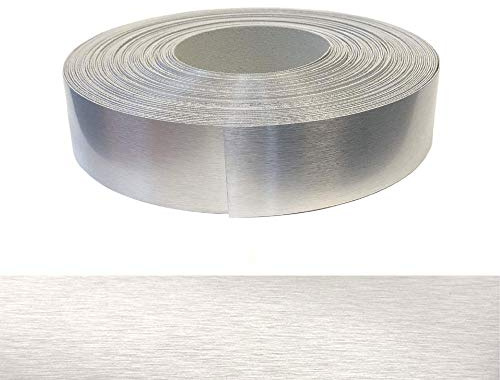 Secchio per bordi XXL extra largo, in ABS, 60 mm x 5 m, con colla a fusione in vero alluminio