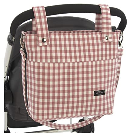 Rosy Fuentes Talega para silla de Paseo - Bolso para Silla de Paseo - Limpieza Sencilla 0-rosa empolvado
