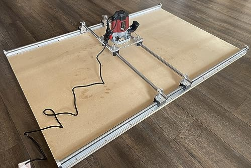 Generisk routersläde – träplatta plattfräs – upp till 1 500 x 1 500 mm (1 000 x 1 000 mm) – metallbas – GEN1234