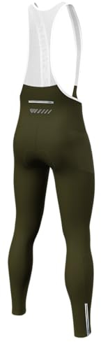 Lo.gas Pantaloni lunghi da ciclismo da uomo imbottiti con bretelle pantaloni da ciclismo pantaloni da ciclista invernali elasticità antivento traspiranti ad asciugatura rapida pantaloni da ciclismo