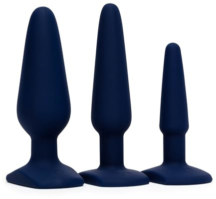 Lovehoney Booty Bound Butt Plug Kit Anal Stimulator Adult Sex Toy for Men | Silicone, Anal, Beginner, Butt Plugs for Couples, Small, Medium & Large, Prostate Massager Tools Adult Toy for Him & Her