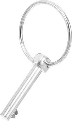 Cabilock Kit Assortito Perni Bloccaggio Trailer Zincati Con Anello Per Attacchi Rimorchio e Accessori Veicolo Installazione Rapida e Sicura Metallo Resistente Per Uso Off-road e Tandem