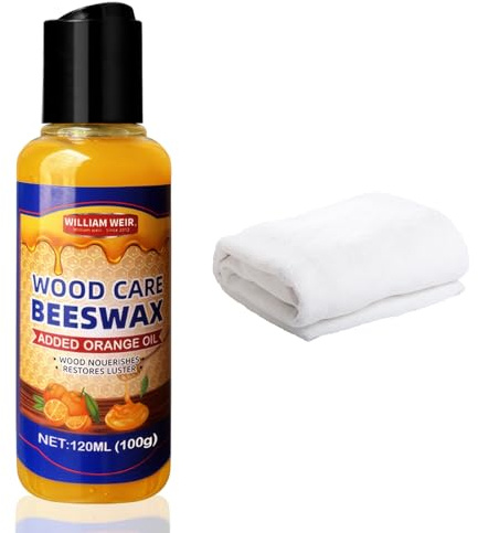 Furniture Polish, 120ml Beeswax Polish for Wood, Natural Bees Wax Spray for Enhancing the Texture and Gloss of Wooden Furniture