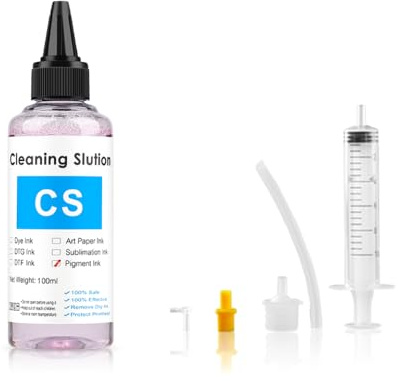 BritBolt Solution de Nettoyage Universelle pour imprimante à Jet d'encre, 100ml, Compatible avec à Encre à Colorant par Sublimation pigmentaire, d'entretien de la tête d'impression