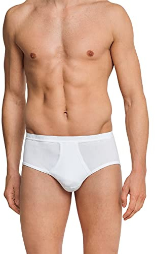 Schiesser Original Fine Rib Sports Brief (05-128) M/White