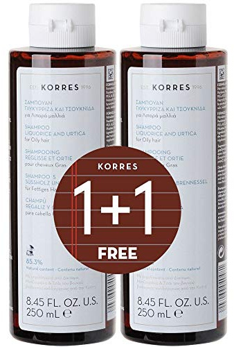 Korres Natural Products Liquorice & Urtica Shampoo Set 1+1
