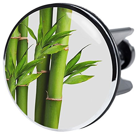 Sanilo XXL Waschbeckenstöpsel, viele schöne Stöpsel für das Waschbecken zur Auswahl, deckt den kompletten Abflussbereich ab (Bambus XXL)