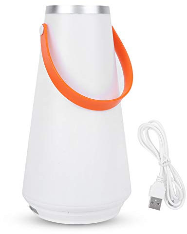 Touch Control Table Lamp, LED Bedside Night Light Portable Usb Rechargeable Lamps Warm White Camping Lantern Charging Work Lights Bright Wireless Torch Outdoor Searchlight for Bedroom Living Room