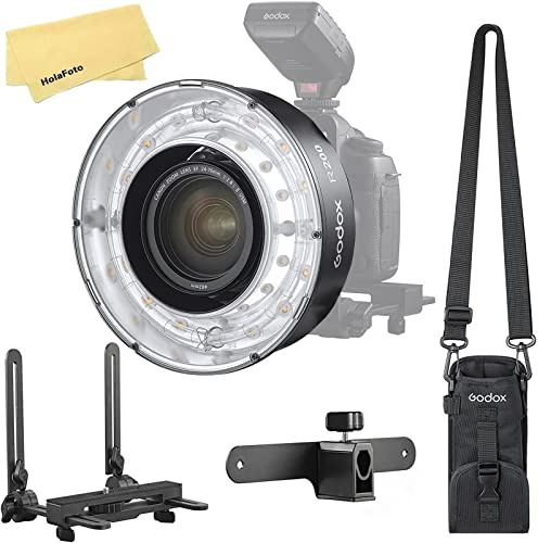 Godox R200 Macro Ring Flash Head for Godox AD200 Pro Godox AD200 Pocket Flash,5800±200K 200Ws High Power for Outdoor Portrait Shooting Wedding Shooting,Fashion Photography,Jewelry Photography,Ect