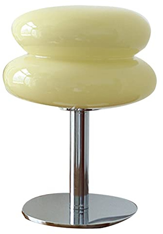 YWBL-WH Lampada Tavolo Notte Crostata Uova Luce Morbida Carina USB per Camera Bambini Comodino e Scrivania Decorazione