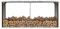 FENLAX Brennholzlager Verzinkter Stahl 330x92x153 cm Braun Garten Feuerholz Unterstand Brennholzregal Metall Stapelhilfe für Brennholz Aussen Metall Kaminholzregal Feuerholz Aufbewahrung Außen