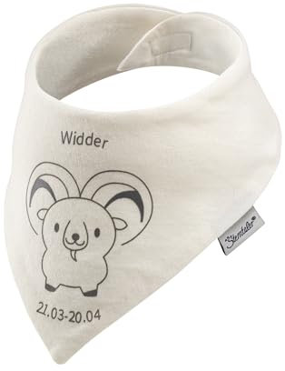 Sterntaler Unisex Baby Halstuch Sternzeichen Widder, Ecru