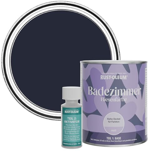 Rust-Oleum Blue Water-Resistant Bathroom Tile Paint In Matt - Odyssey 750Ml