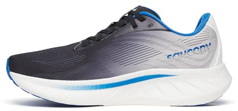 Saucony Ride 18 Men's Running Shoes, Black/Skydiver - 7 UK