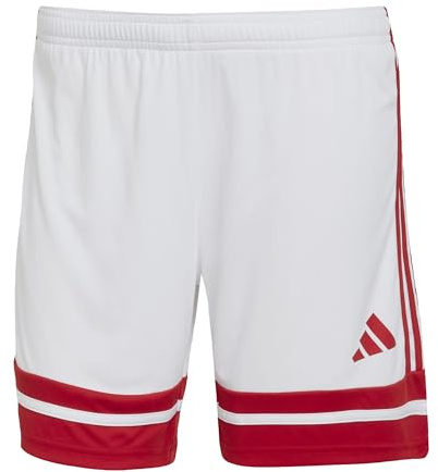 adidas Femme Squadra25 Short Shorts, White/Team Power Red 2, M