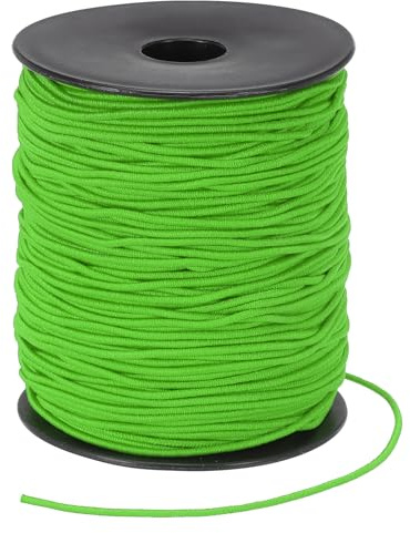 PATIKIL Cuerda Elástica para Pulseras 109 Yardas / 100m, 1.5mm Cordón Elástico para Hacer Joyas, Collares, Abalorios y Manualidades DIY, Verde