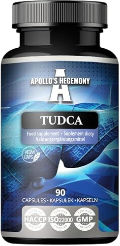 Tudca 100mg - 90 vegane Kapseln - Nahrungsergänzungsmittel mit Gallensalz zur Unterstützung der Verdauung und der Leberfunktion - 3 Monatsvorrat - von Apollo's Hegemony
