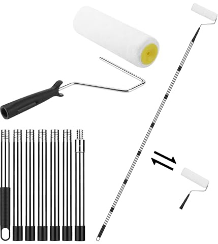 Seivunol Rodillo Pintura Pared de 23cm, Mango Extensible de 31 a 213cm