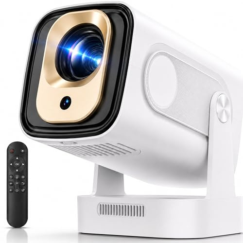 Mini Proyector Portatil 1080p con Soporte de 4K - Versión Mejorada 2026 - TV Projetor - Projector Portable - Android 11 Auto Focus - hasta 130 Pulgadas de Proyección - Rotación 180º para Techo